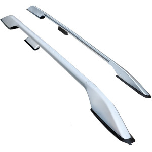 Barres de toit longitudinal pour Toyota land cruiser serie 120 - 5 portes  couleur argent