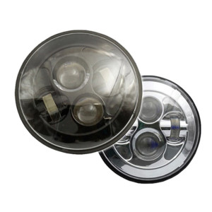 Paire de feux avant rond à LED pour Jeep Wrangler JK 