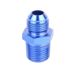 Raccord d'implantation NPT vers JIC - aluminium anodisé bleu