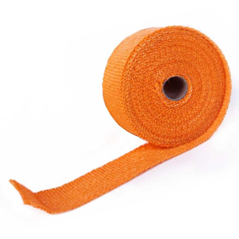 Bande thermique pour tubulure d'échappement largeur 5cm couleur orange